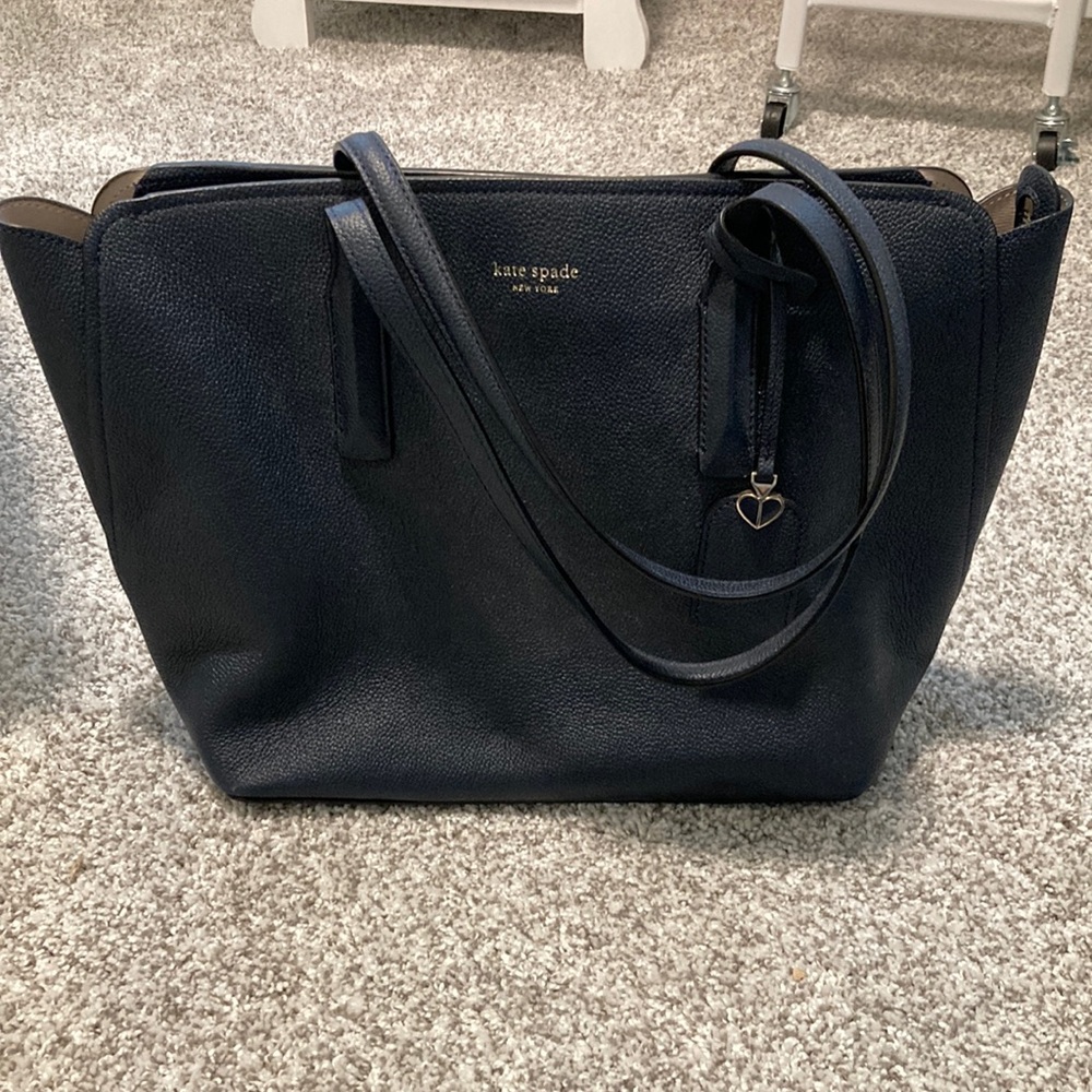 Classic navy Kate Spade tote